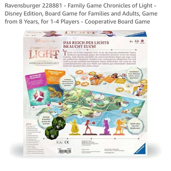Disney Chronicles If Light Family Board Game NWT - Picture 2 of 3